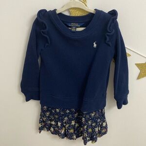 Polo Ralph Lauren navy dress 3T